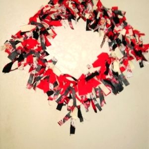 #34 Coca Cola Santa Square Fabric Wreath